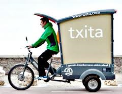 Cargocycle of the company Txita in San Sebastian